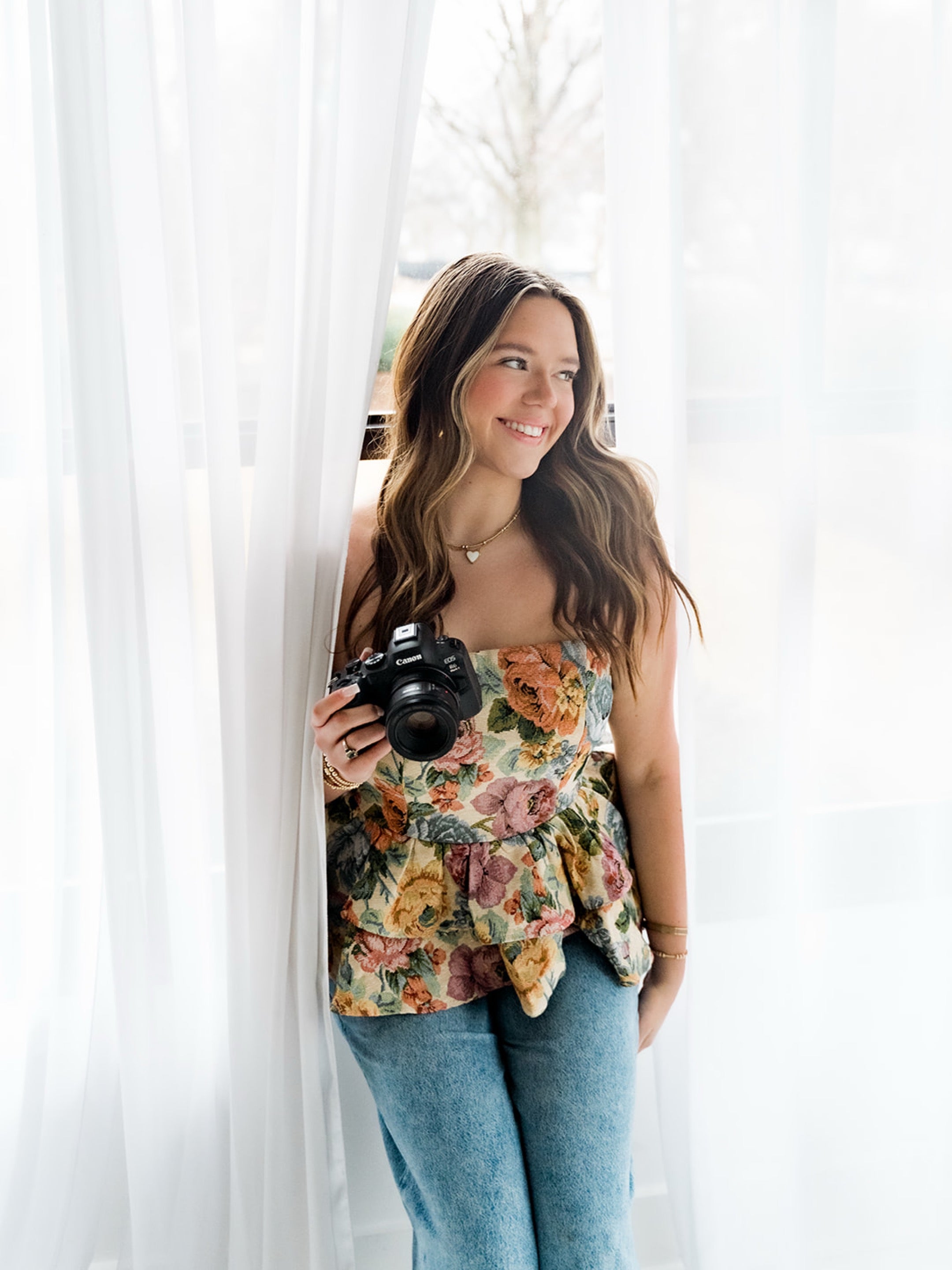 Vintage Floral Tiered Tube Top