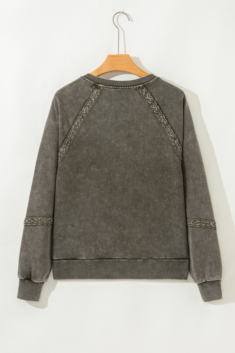 Deep Sage Lace Sweatshirt