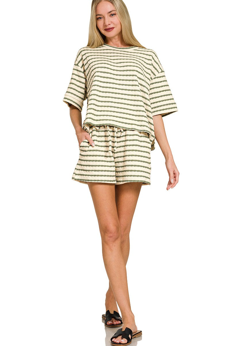 Easy Days Stripe Lounge Set