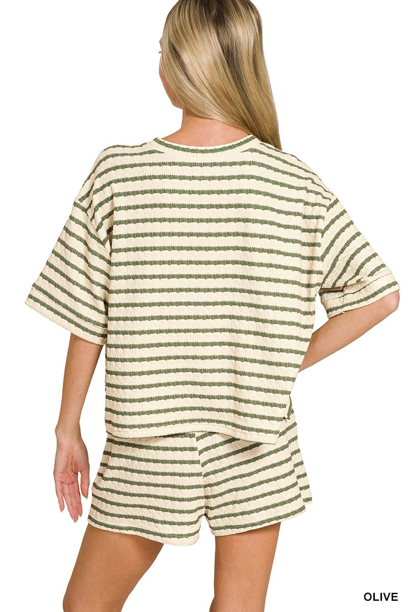 Easy Days Stripe Lounge Set