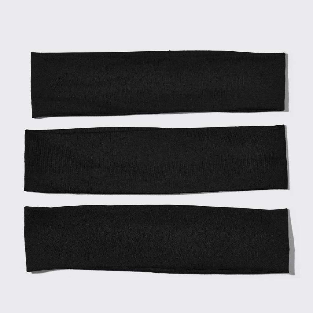 Active Headbands 3pc Set- Black